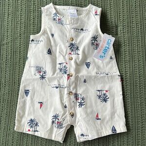NWT Carter's Nautical Baby Romper, 3M